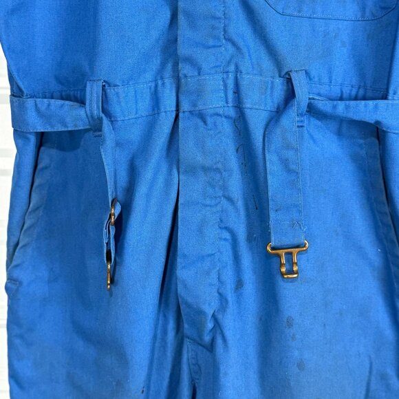 Vintage ToppMaster 60's  Blue Mechanic Coveralls With Clark Patch Medium - Picture 6 of 8